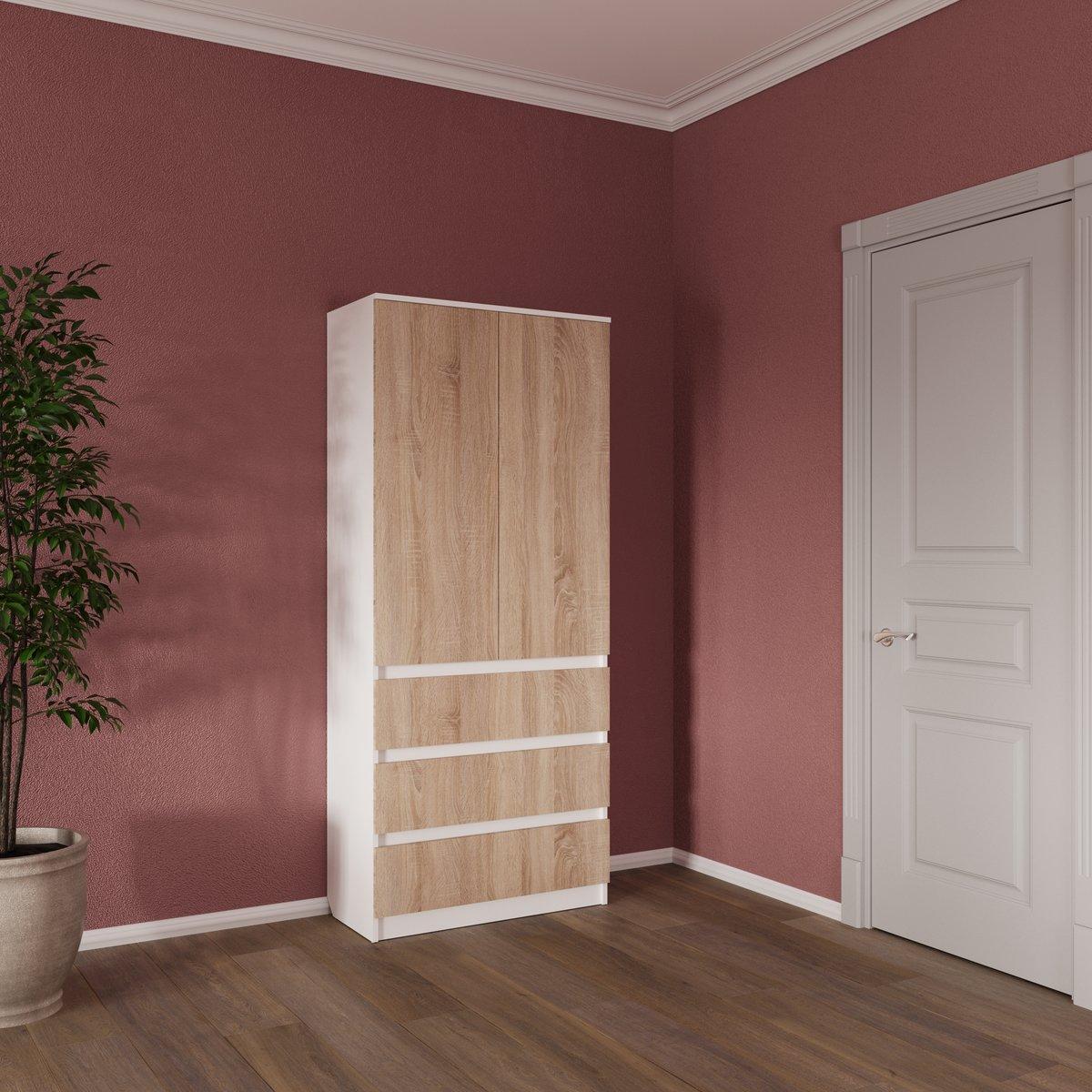 Розпашна шафа Смузі 11 800 білий/сонома, фото 1