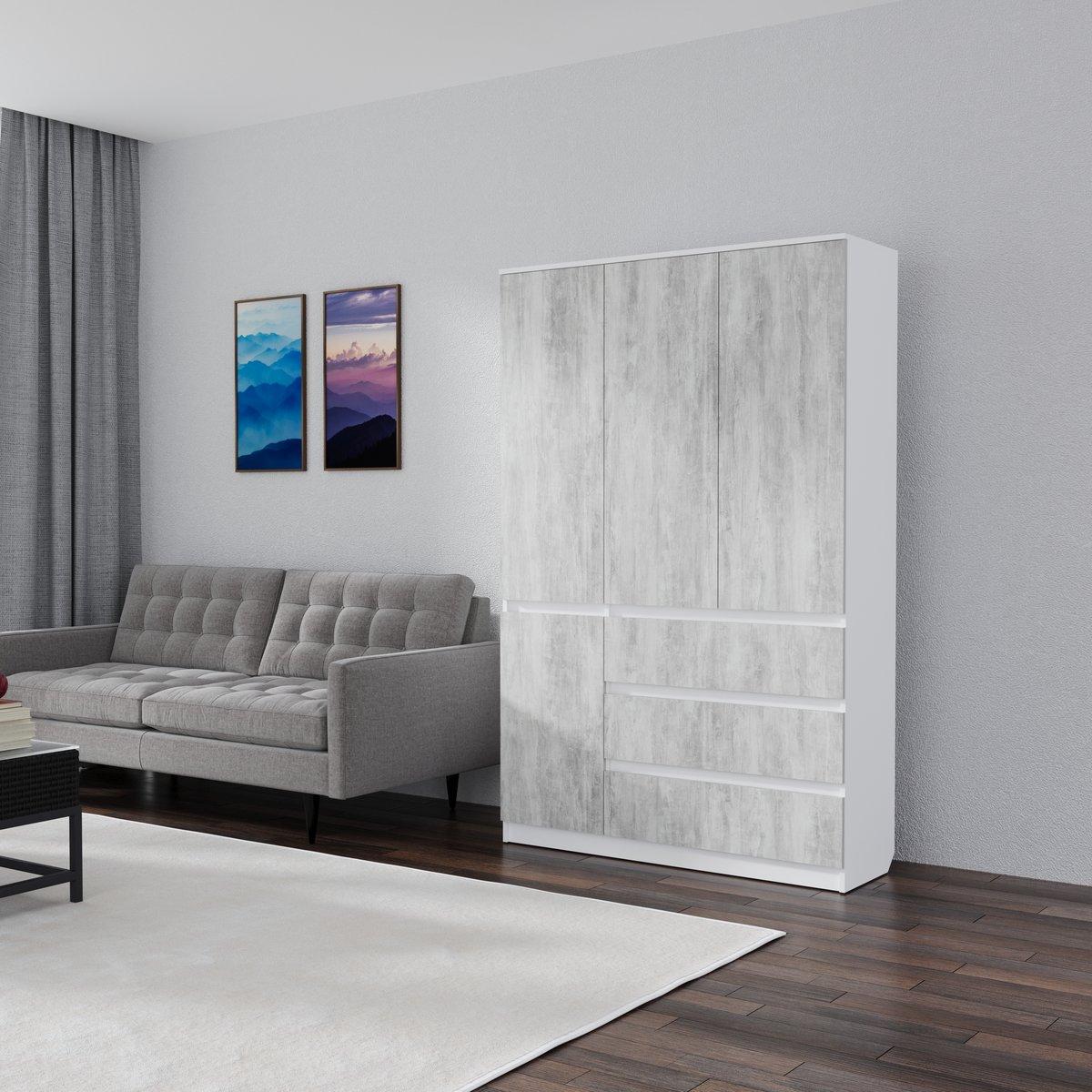 Розпашна шафа Смузі 21 1200 білий/урбан лайт, фото 1