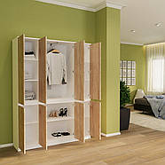 Розпашна шафа Смузі 25 1400 білий/сонома, фото 2