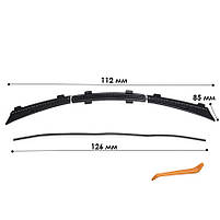 Захисна ущільнювальна стрічка Lesko Tesla Model 3 (TSL22040206) для передньої кришки капота гумова 9 шт., фото 5