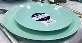 DIWALI LIGHT TURQUOISE/ Тарілка 25см. обідня LUMINARC TURQUOISE (2611)