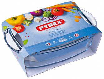 Гусятниця скло з кришкою 4,6л прямокутна  PYREX ESSENTIAS (46500А/6797372)