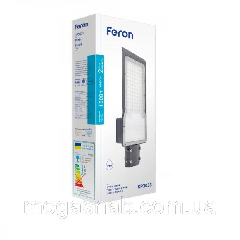 Світильник консольний 100W 6500K 230V IP65 SP3033 сірий