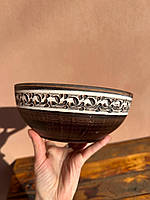 Салатник із червоної глини 1л