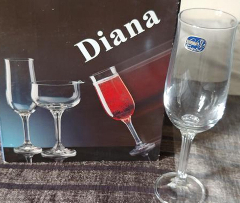 Фужери /DIANA/ набір для шампанського-180г-6шт. Bohemia (410876)