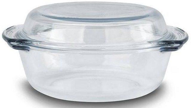 Каструля скло 1,0л. кругла з кришкою Termisil (100А РN SО)