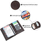 Обкладинка для автодокументів м'яка шкіра GRANDE PELLE 11191 Коричнева, фото 4