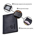 Шкіряна обкладинка для прав GRANDE PELLE 11539 Синій, фото 4