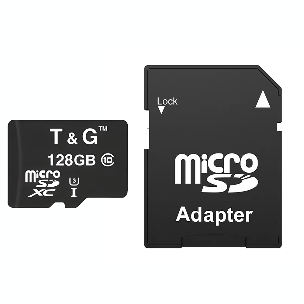Картка пам'яті MicroSDXC 128 GB UHS-3 Class 10 T&G + SD адаптер — висока швидкість і надійність