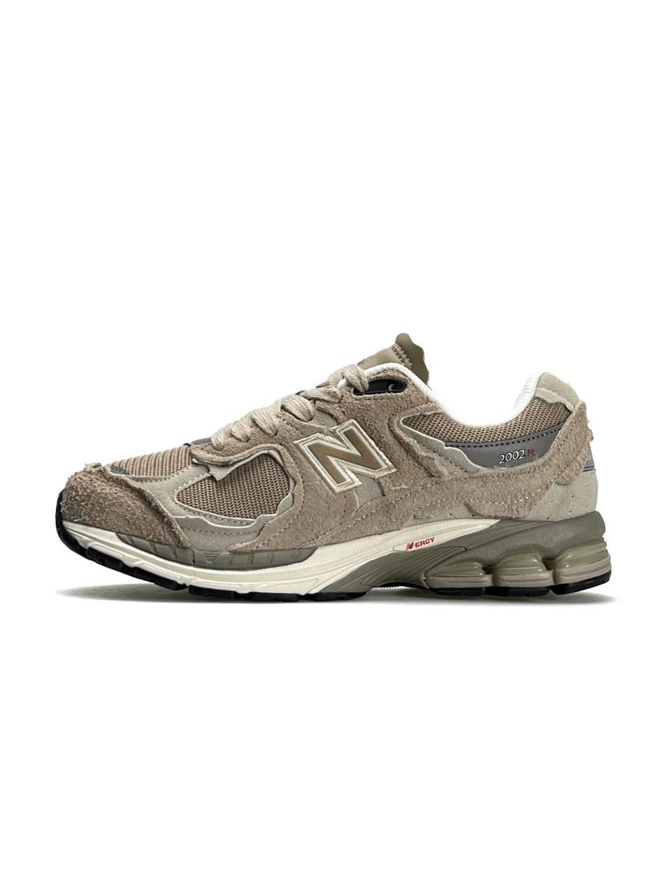 Жіночі замшеві кросівки New Balance 2002R New Beige, кеди замші текстиль бежеві 37