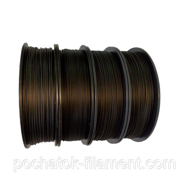 Набір 4в1 PLA філамент пластик для ЗD друку Pochatok Filament 1,75 мм. 0,75 кг. Black Edition (Чорне видання), фото 1
