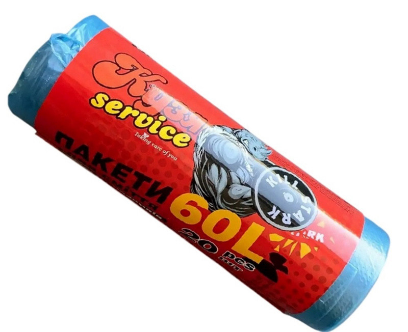 Пакети для сміття 60л 20шт/уп (1014)