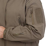 Стильна куртка тактична водозахисна на флісі, фото 7