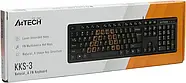 Клавіатура A4Tech KKS-3, USB, чорна, гарячі клавіші, фото 3
