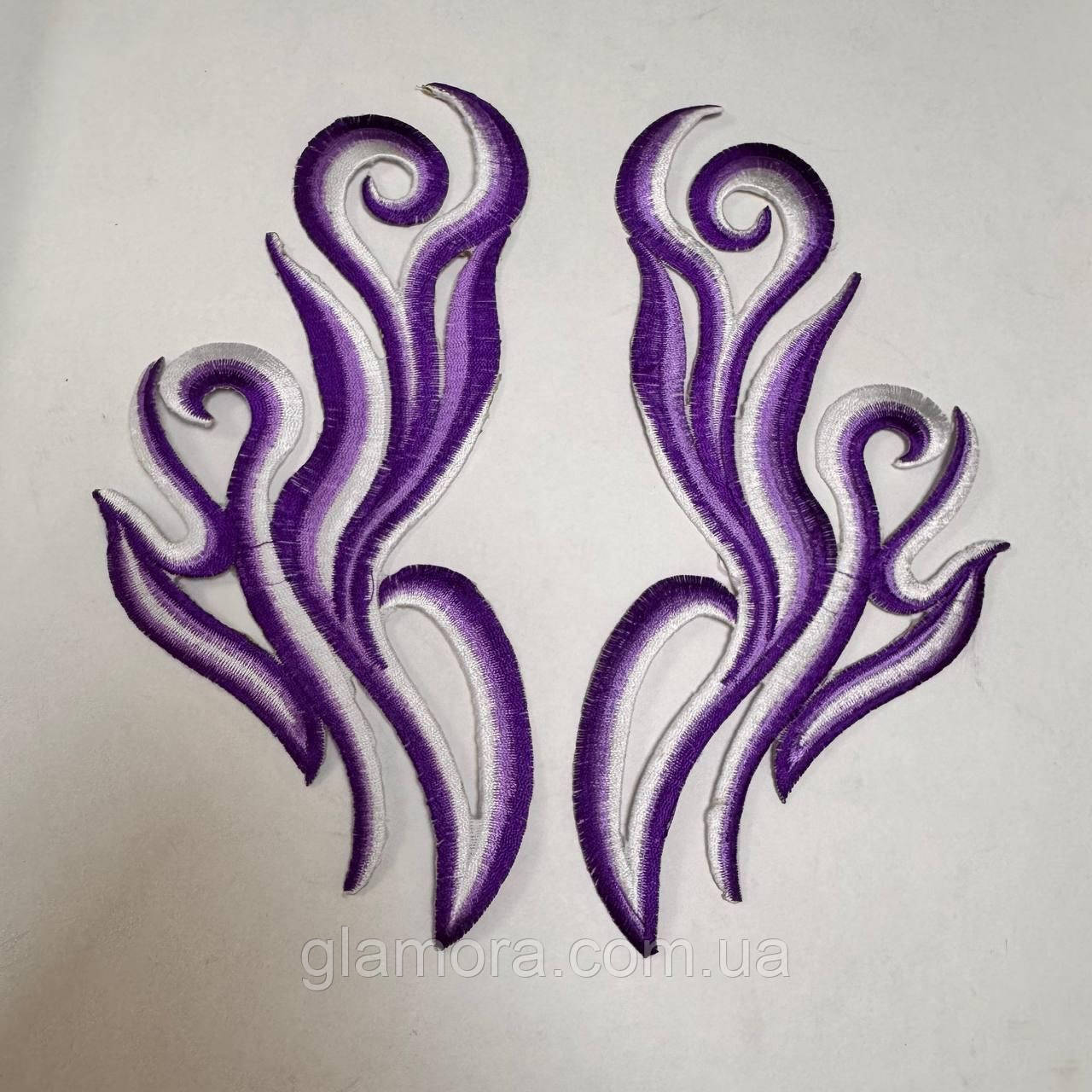 Лейси термоклейові, Purple, 20,5х10см, пара