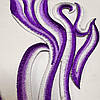 Лейси термоклейові, Purple, 20,5х10см, пара, фото 5