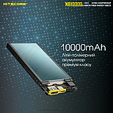 Павербанк 10000mAh Nitecore NB10000 GEN2 ультралегкий з карбоновим корпусом та швидким заряджанням, Black, фото 5