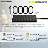 Павербанк 10000mAh Nitecore NB10000 GEN2 ультралегкий з карбоновим корпусом та швидким заряджанням, Black, фото 8