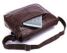 Сумка чоловіча Vintage 14089 під формат А4 Коричнева, фото 7