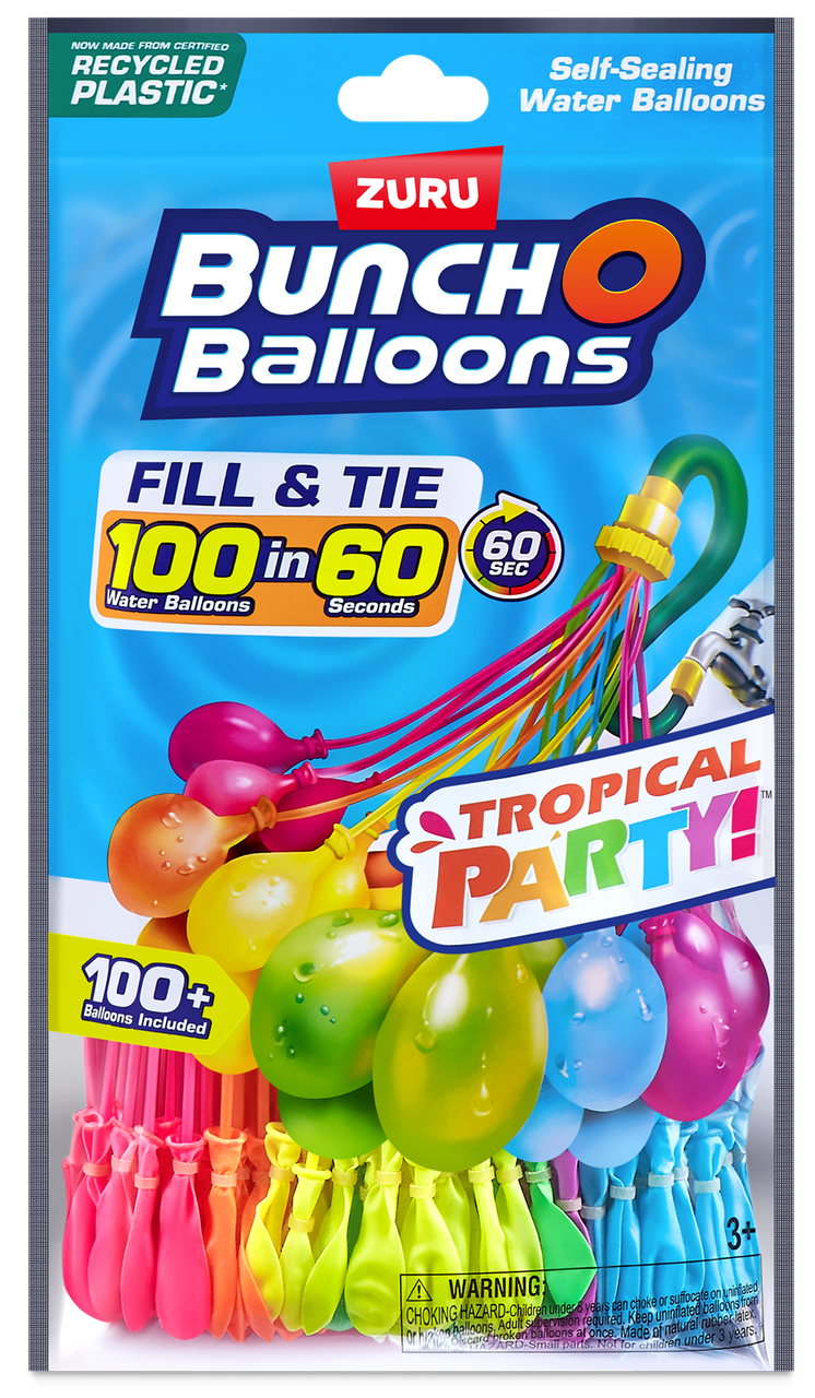 Ігровий набір Bunch O Balloons Водні кульки Тропік 100шт/уп, в асортименті (56480UQ1), фото 1