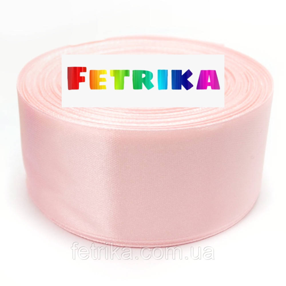 Стрічка атласна однотонна шампань 4 см, фото 1