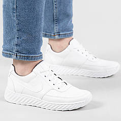 Шкіряні жіночі кросівки білі (ЛК 14 б)