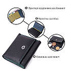 Жіночий невеликий гаманець з натуральної шкіри ST Leather 19504 Чорний, фото 4