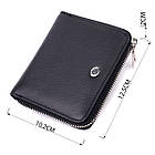 Портмоне для жінок на блискавці в класичному кольорі із натуральної шкіри ST Leather 19488 Чорний, фото 3