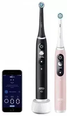 Набір електричних зубних щіток Oral-B iO6 Duo Pack Black Lava and Pink Sand, фото 1
