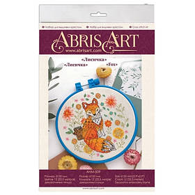 Набір для вишивання хрестиком "Лисичка" Abris Art AHM-009 з п'яльцем, Toyman