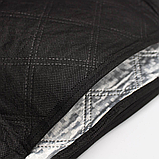 Захисний чохол на лобове скло автомобіля 140х105см зі світловідбивними смугами / Двосторонній тент накидка, фото 4