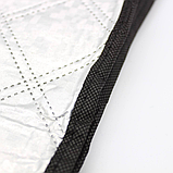 Захисний чохол на лобове скло автомобіля 140х105см зі світловідбивними смугами / Двосторонній тент накидка, фото 9