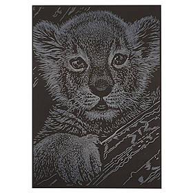 Гравюра А5 "Тигреня" Danko Toys ГрА5с-16 економ варіант у пакеті 21 х 14,8 см, Toyman