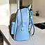 Рюкзак жіночий Betty Pretty з екошкіри блакитний 884BSKYBLUE, фото 3