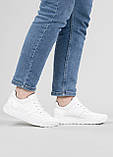 Жіночі кросівки білі з пресованої шкіри (ЛК 14 б), фото 7