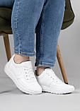 Жіночі кросівки білі з пресованої шкіри (ЛК 14 б), фото 8