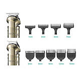 Акумуляторна машинка для стрижки 8в1, з LED дісплеєм, VGR V 110 / Тример для бороди / Набір для стрижки, фото 6