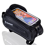 Велосипедна сумка на раму, 6'-6,5', з козирком / Жорстка сумка для велосипеда / Велосумка на велосипед, фото 7