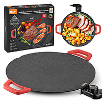 Гриль електричний з терморегулятором, 1800Вт, RAF R 5304 / Електрогриль домашній / Сковорідка гриль