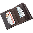 Обкладинка для автодокументів м'яка шкіра GRANDE PELLE 11191 Коричнева, фото 5