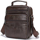 Мессенджер чоловічий на одне відділення 20246 Vintage Коричневий, фото 2