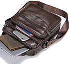 Мессенджер чоловічий на одне відділення 20246 Vintage Коричневий, фото 10
