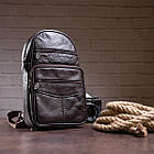 Сумка чоловіча через плече Vintage 14986 Коричнева, фото 5