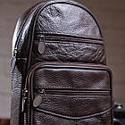 Сумка чоловіча через плече Vintage 14986 Коричнева, фото 10