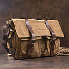 Сумка на плече текстильна Vintage 20150 Коричнева, фото 5