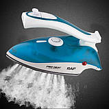 Парова праска з висувною ручкою 800Вт, від мережі, R 1259B, Синій / Дорожня електрична праска / Електропраска, фото 6