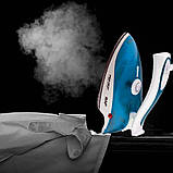 Парова праска з висувною ручкою 800Вт, від мережі, R 1259B, Синій / Дорожня електрична праска / Електропраска, фото 8