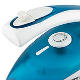 Парова праска з висувною ручкою 800Вт, від мережі, R 1259B, Синій / Дорожня електрична праска / Електропраска, фото 9