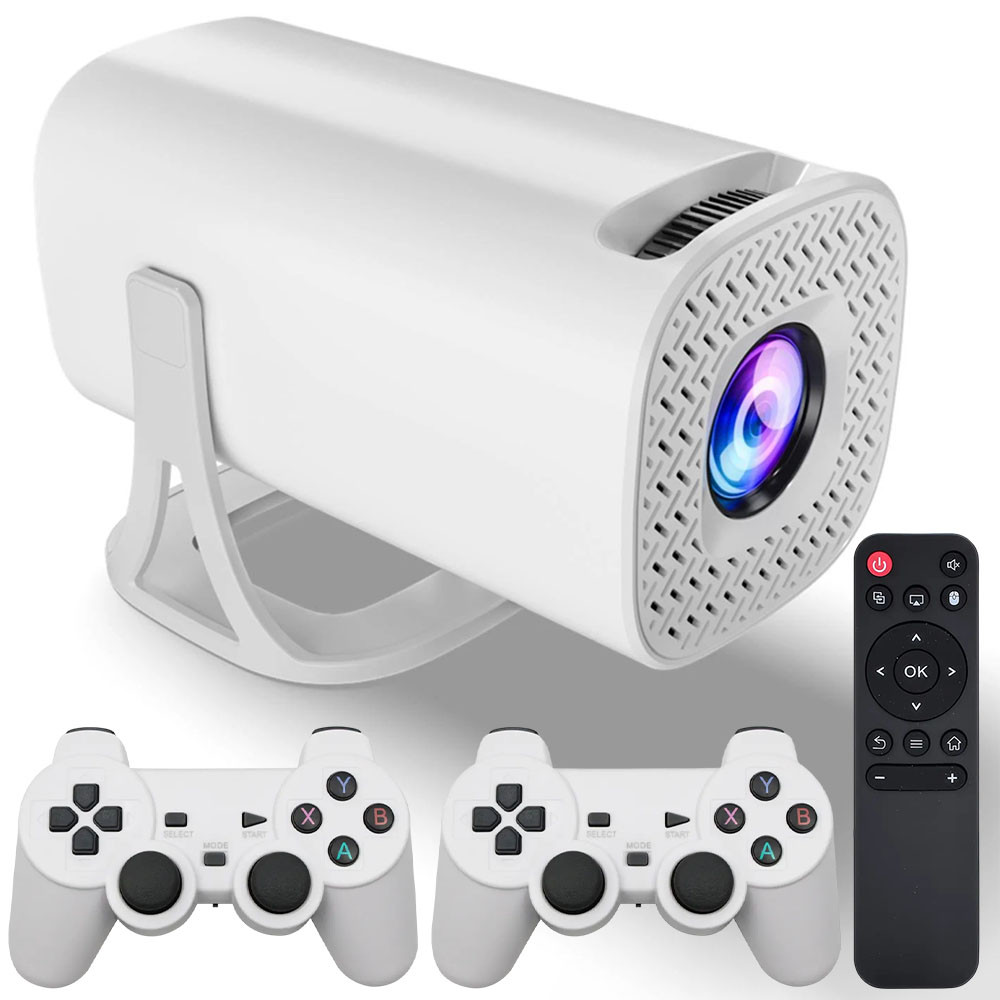 Портативний міні-проектор для дому 2/64GB, 1080P, WIFI, S40 MAX / Домашній проектор / Смарт проектор ігровий, фото 1