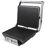 Контактний електрогриль з лотком для жиру 2000Вт, 5 режимів, R2683 / Міні гриль / Електричний гриль для дому, фото 3